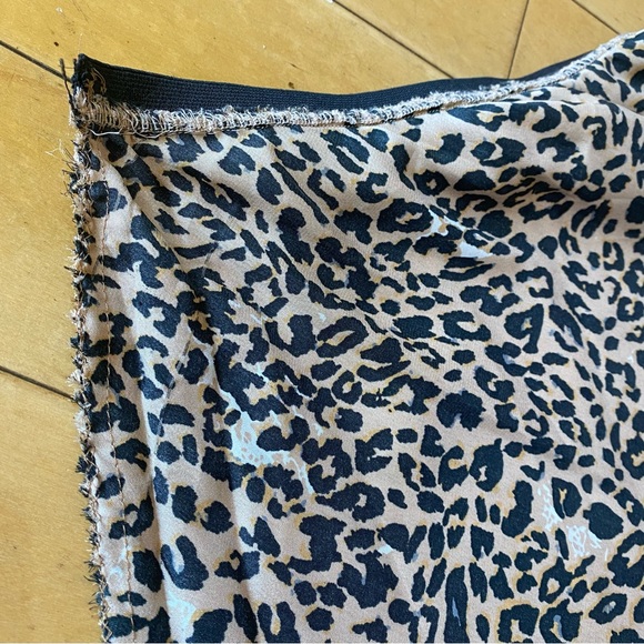 French Connection Silky Leopard Print Slip Skirt - Picture 3 of 4